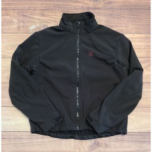 Chick Fil-A Jacket Women's Medium Softshell Employee Uniform Wear Black Full Zip